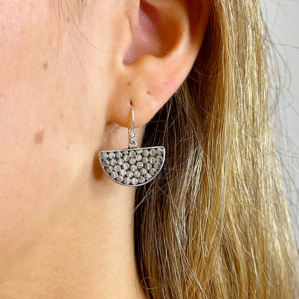 Gemstone and Mosaic Earrings - Kinzig Design Studios
